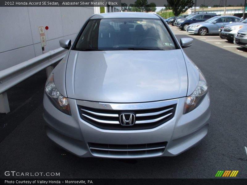 Alabaster Silver Metallic / Black 2012 Honda Accord SE Sedan