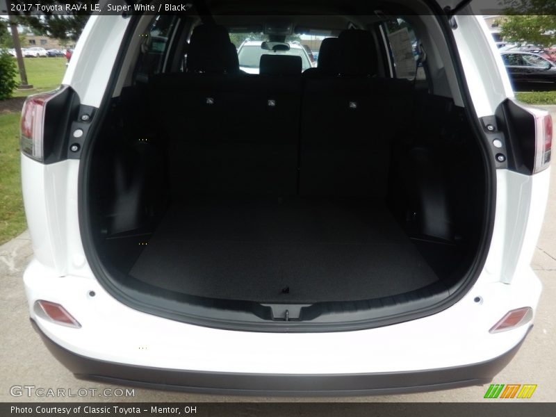 Super White / Black 2017 Toyota RAV4 LE