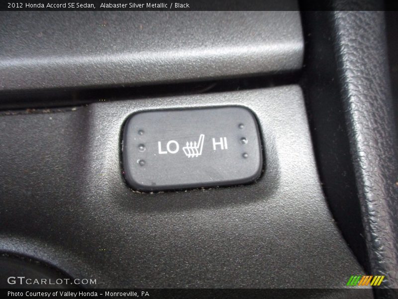 Alabaster Silver Metallic / Black 2012 Honda Accord SE Sedan
