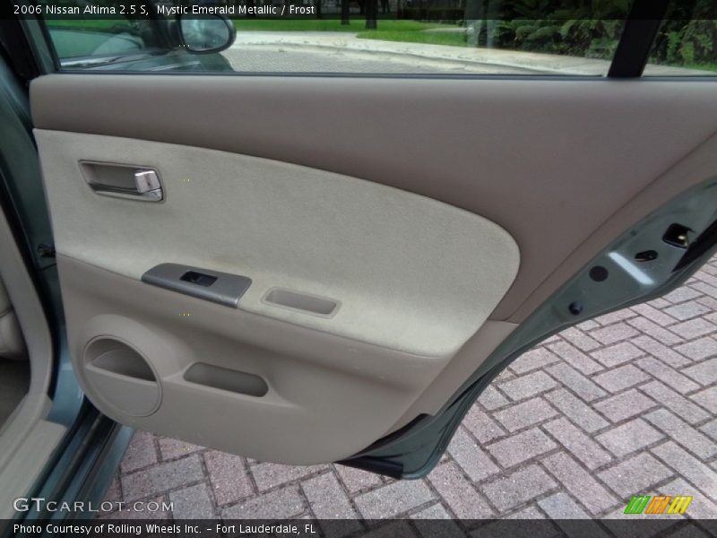 Mystic Emerald Metallic / Frost 2006 Nissan Altima 2.5 S
