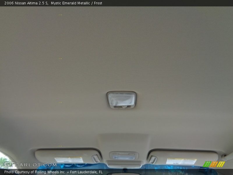 Mystic Emerald Metallic / Frost 2006 Nissan Altima 2.5 S