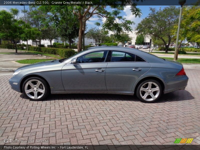 Granite Grey Metallic / Black 2006 Mercedes-Benz CLS 500