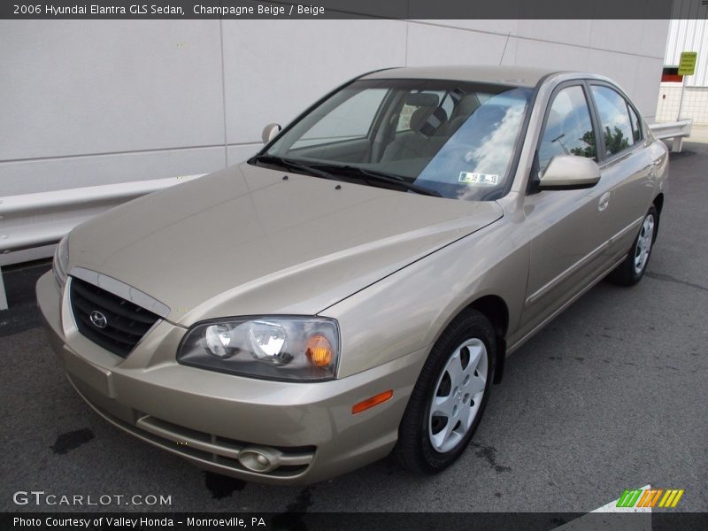 Champagne Beige / Beige 2006 Hyundai Elantra GLS Sedan