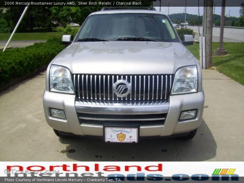 Silver Birch Metallic / Charcoal Black 2006 Mercury Mountaineer Luxury AWD