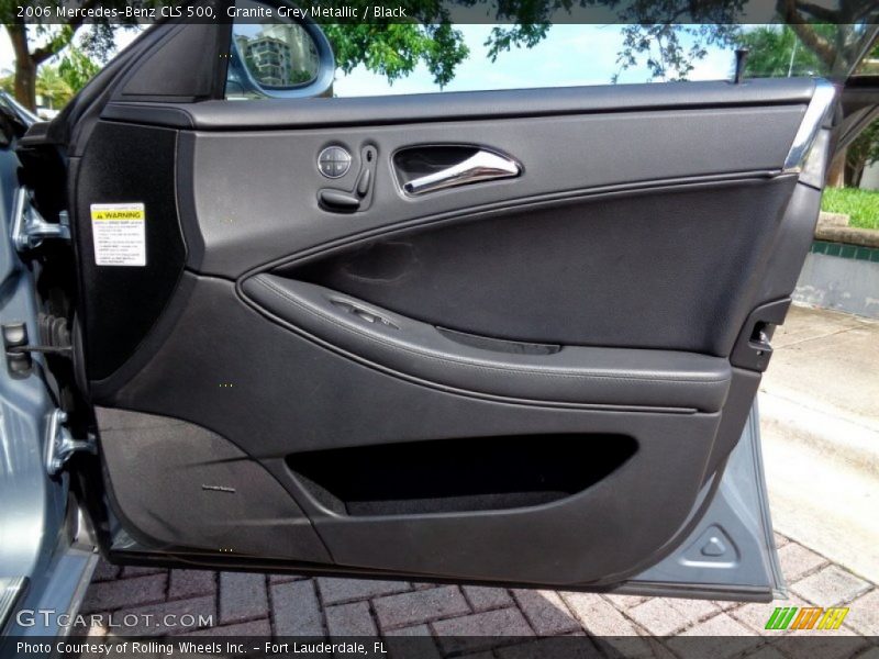 Granite Grey Metallic / Black 2006 Mercedes-Benz CLS 500