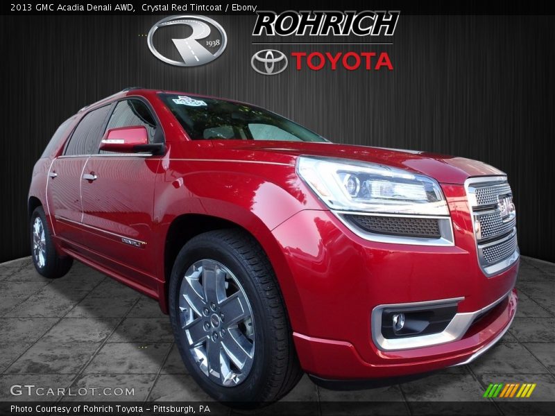 Crystal Red Tintcoat / Ebony 2013 GMC Acadia Denali AWD