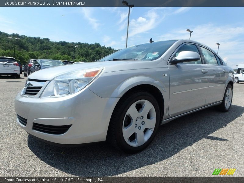 Silver Pearl / Gray 2008 Saturn Aura XE 3.5