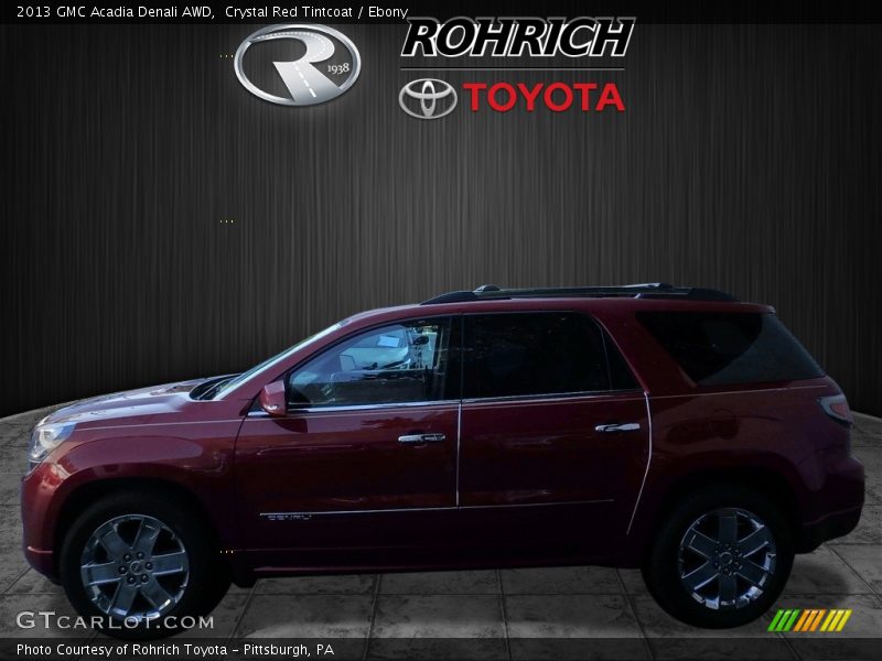 Crystal Red Tintcoat / Ebony 2013 GMC Acadia Denali AWD