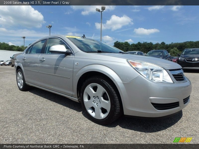 Silver Pearl / Gray 2008 Saturn Aura XE 3.5