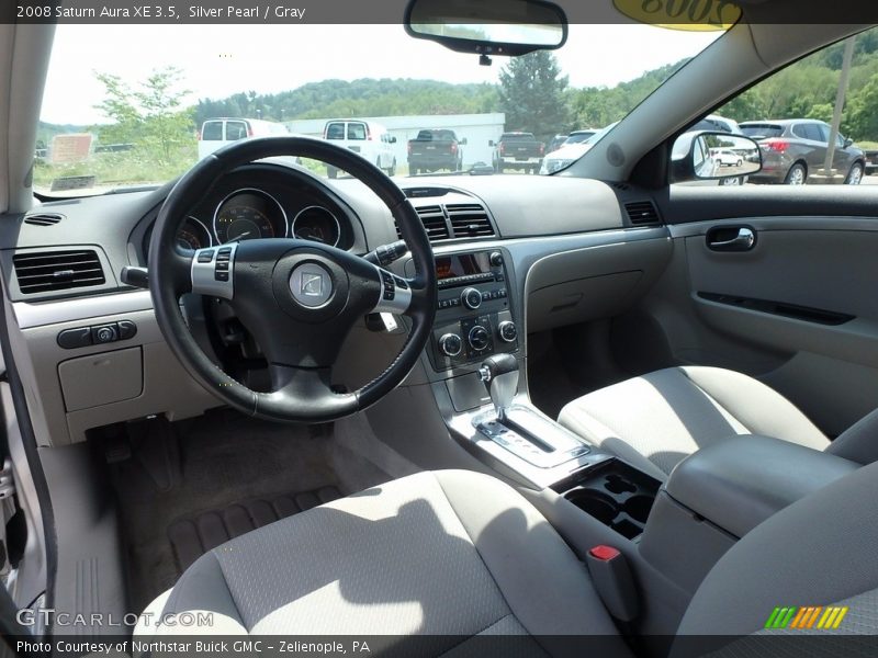 Silver Pearl / Gray 2008 Saturn Aura XE 3.5
