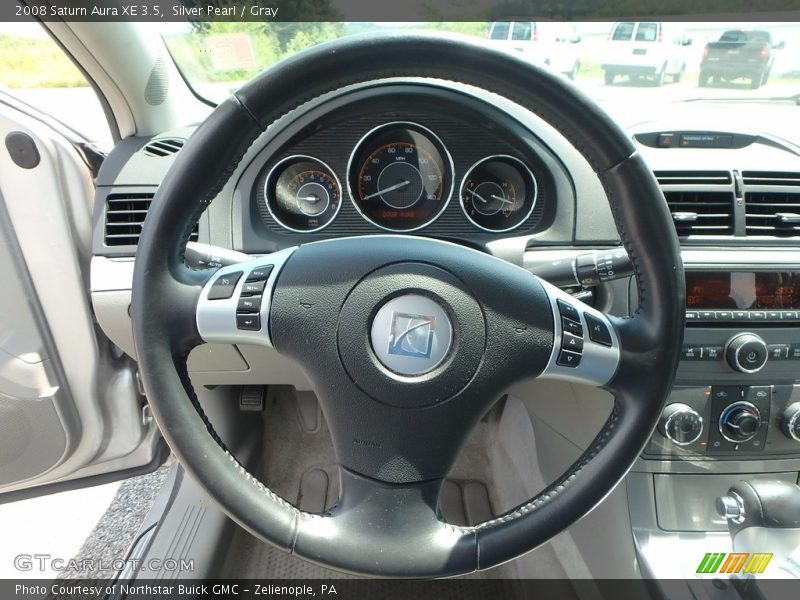 Silver Pearl / Gray 2008 Saturn Aura XE 3.5