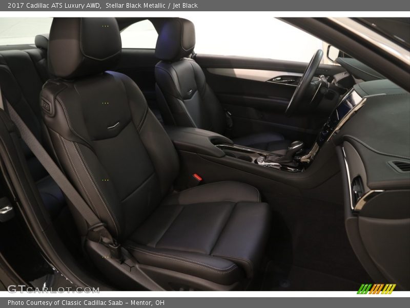 Stellar Black Metallic / Jet Black 2017 Cadillac ATS Luxury AWD