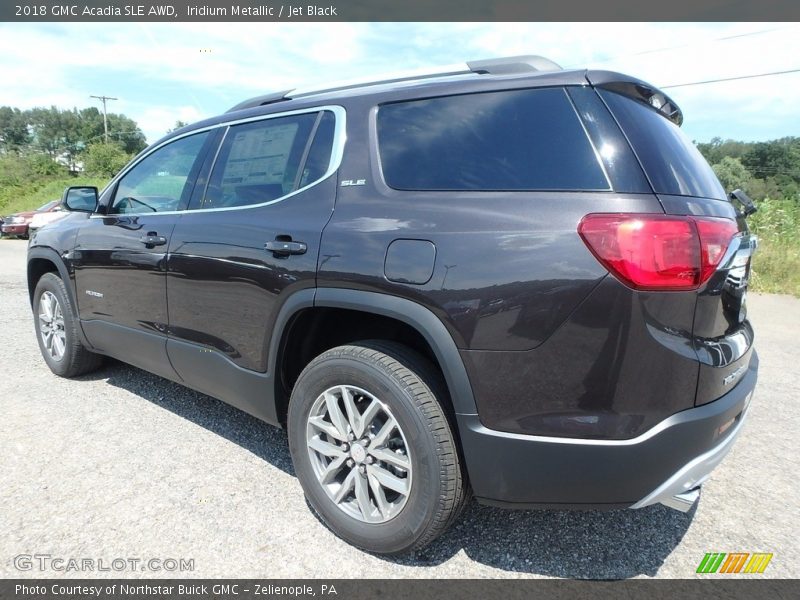 Iridium Metallic / Jet Black 2018 GMC Acadia SLE AWD