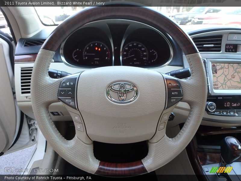 Blizzard White Pearl / Ivory 2011 Toyota Avalon Limited