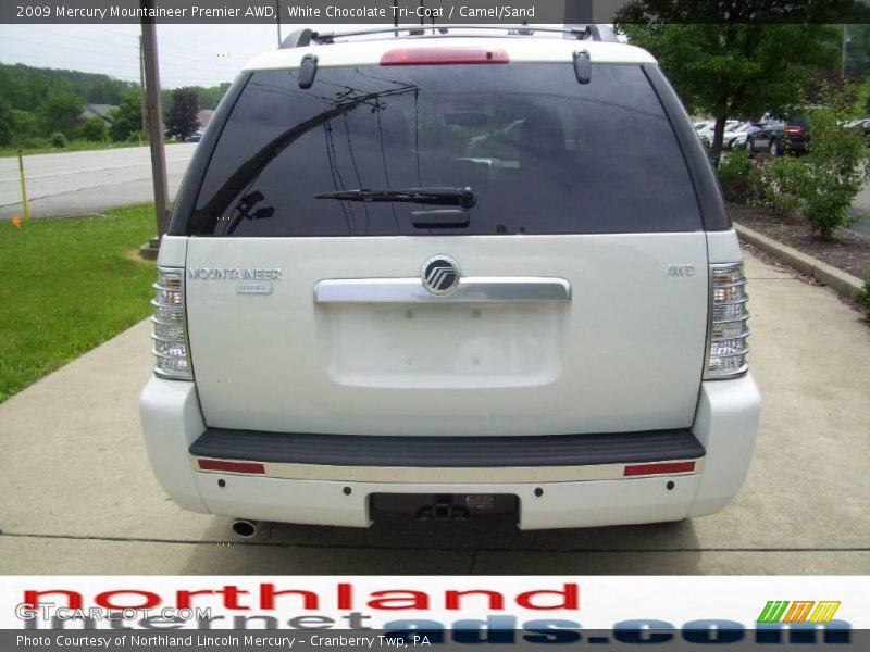 White Chocolate Tri-Coat / Camel/Sand 2009 Mercury Mountaineer Premier AWD