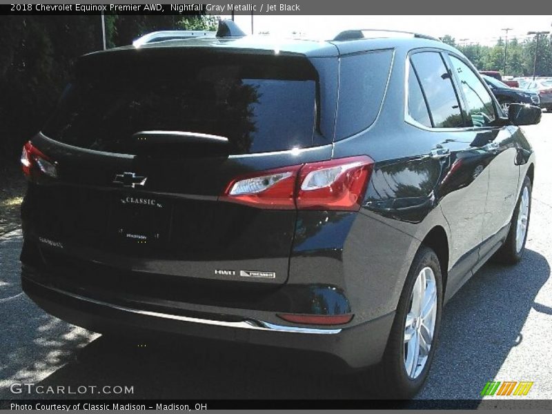 Nightfall Gray Metallic / Jet Black 2018 Chevrolet Equinox Premier AWD
