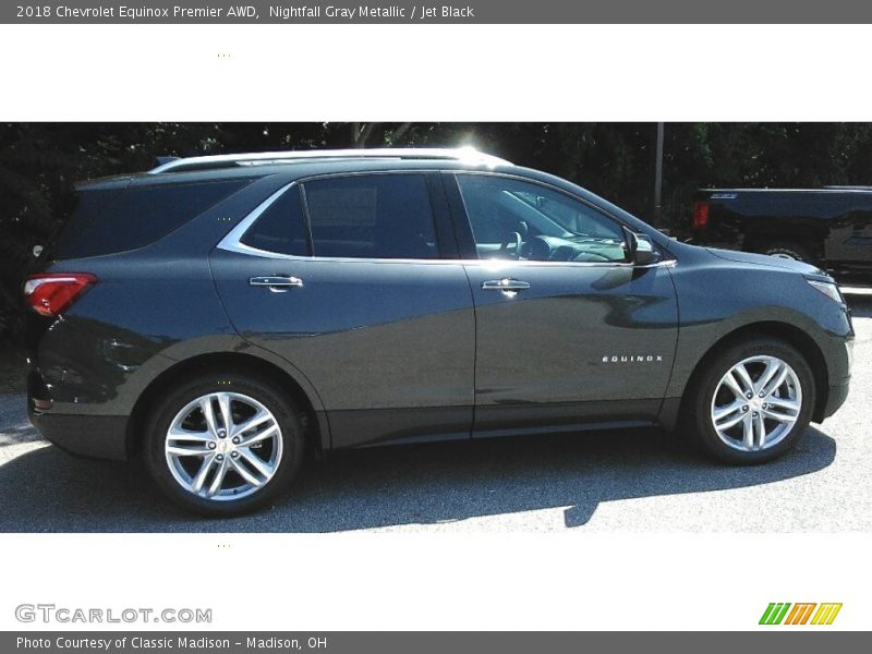 Nightfall Gray Metallic / Jet Black 2018 Chevrolet Equinox Premier AWD