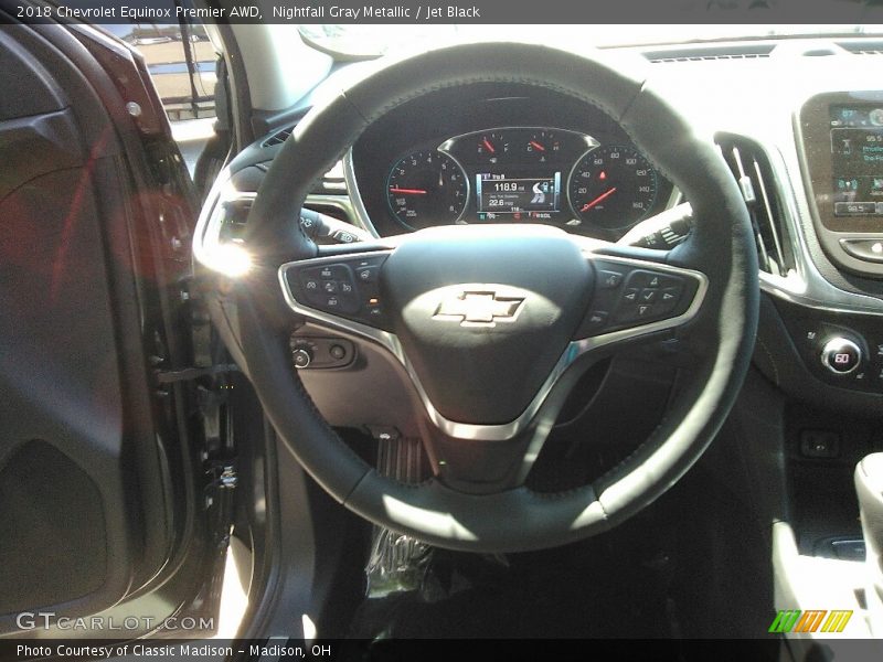 Nightfall Gray Metallic / Jet Black 2018 Chevrolet Equinox Premier AWD