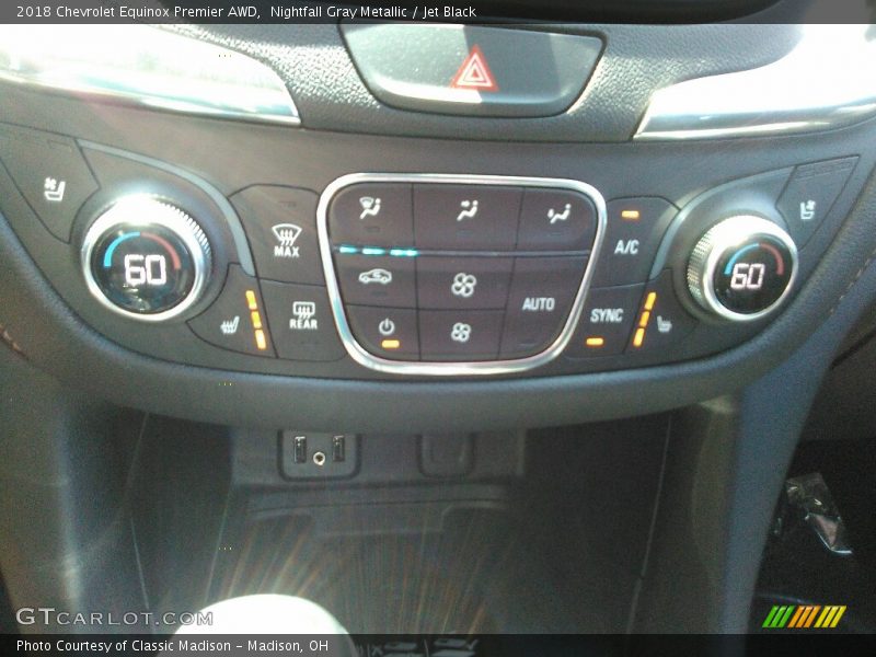 Nightfall Gray Metallic / Jet Black 2018 Chevrolet Equinox Premier AWD