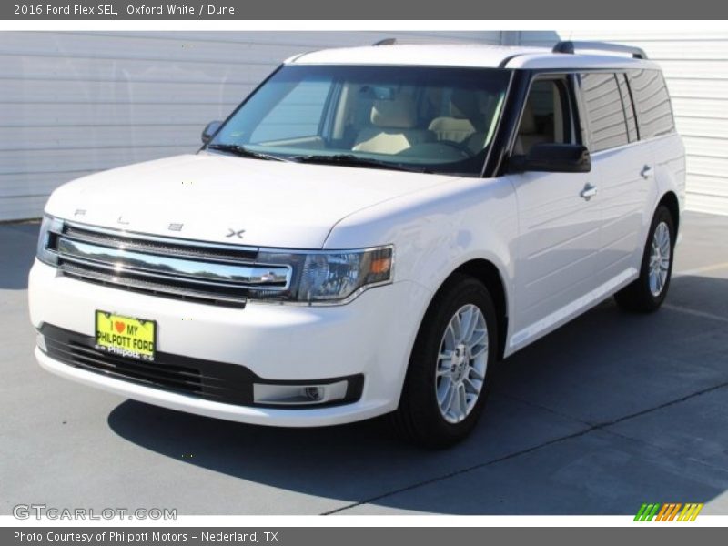 Oxford White / Dune 2016 Ford Flex SEL