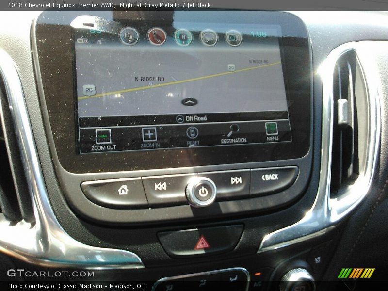 Nightfall Gray Metallic / Jet Black 2018 Chevrolet Equinox Premier AWD