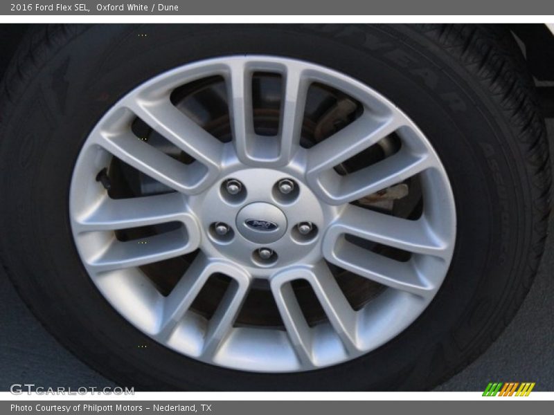 Oxford White / Dune 2016 Ford Flex SEL
