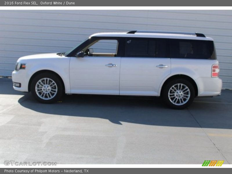 Oxford White / Dune 2016 Ford Flex SEL