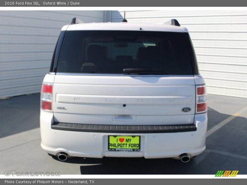 Oxford White / Dune 2016 Ford Flex SEL