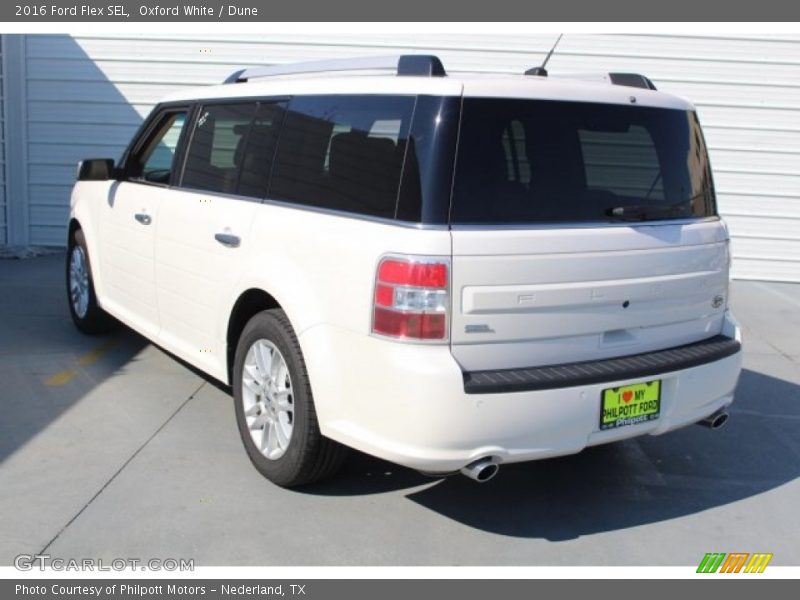 Oxford White / Dune 2016 Ford Flex SEL