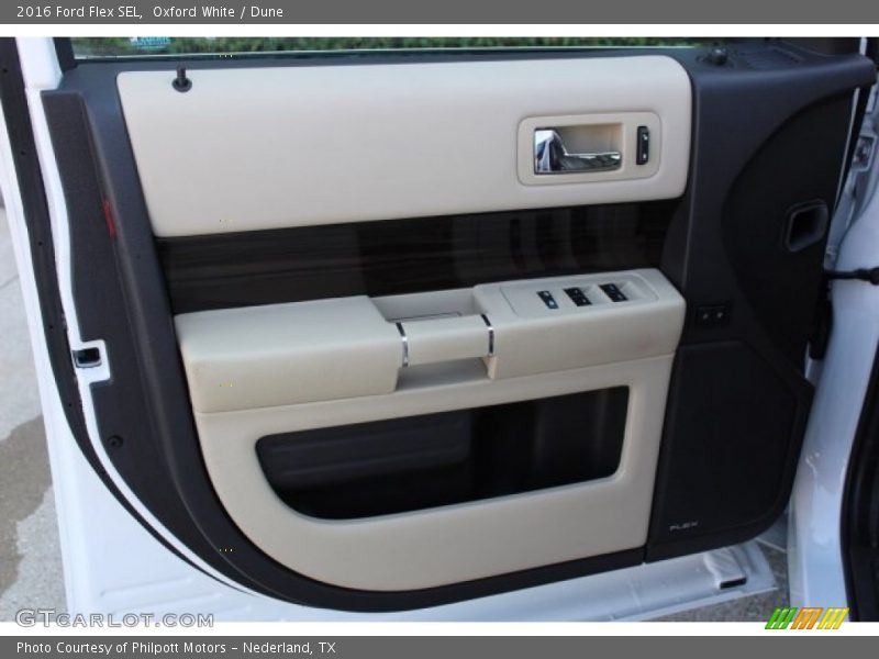 Oxford White / Dune 2016 Ford Flex SEL