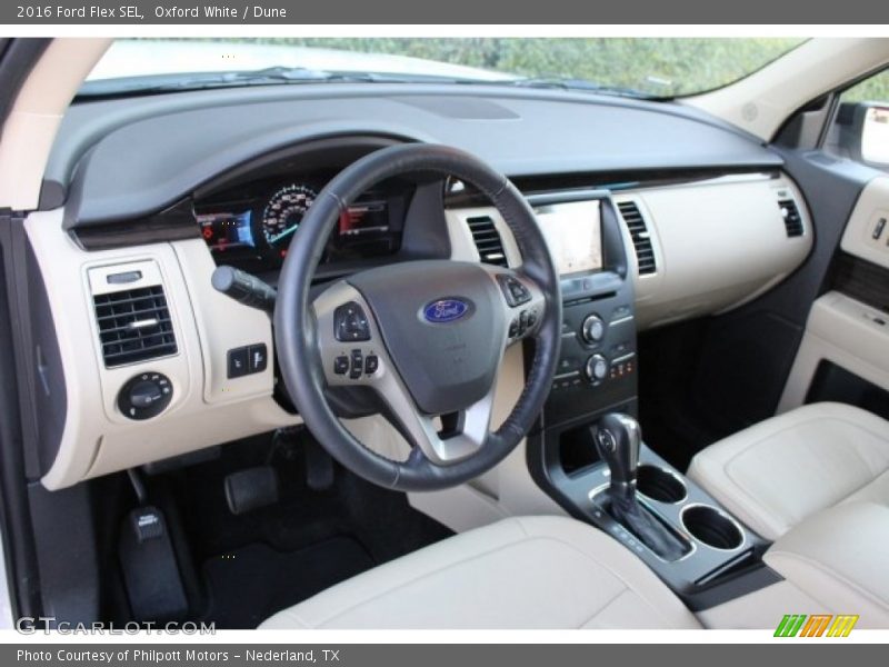 Oxford White / Dune 2016 Ford Flex SEL