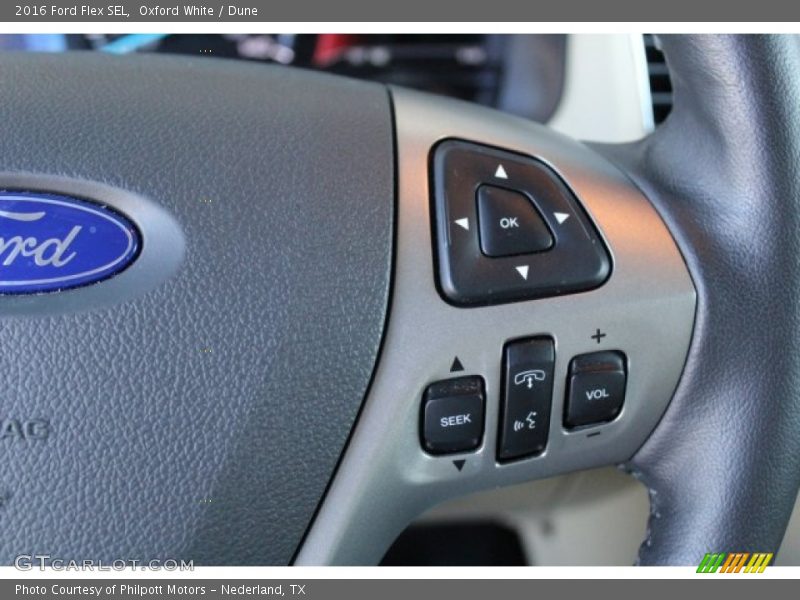 Oxford White / Dune 2016 Ford Flex SEL