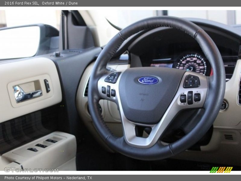 Oxford White / Dune 2016 Ford Flex SEL