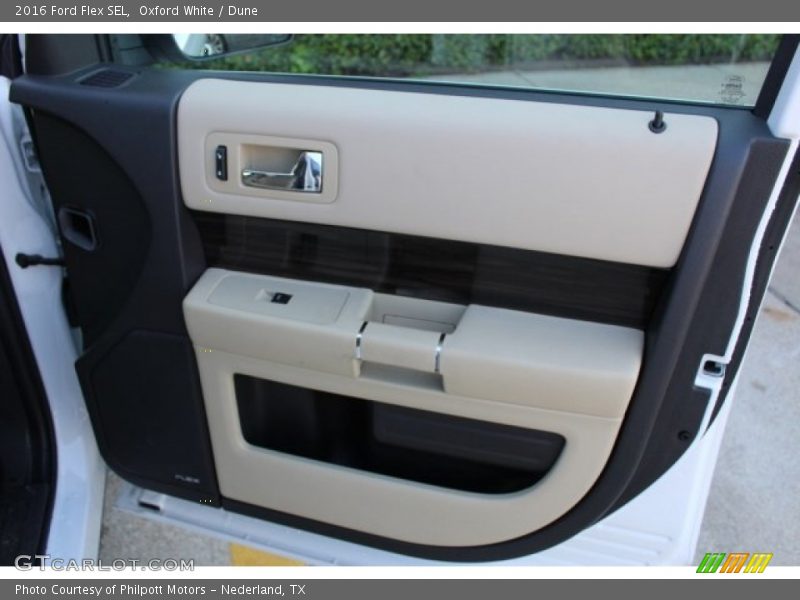 Oxford White / Dune 2016 Ford Flex SEL