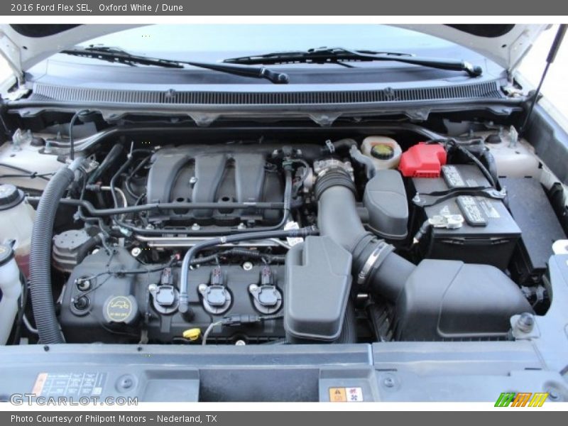 Oxford White / Dune 2016 Ford Flex SEL