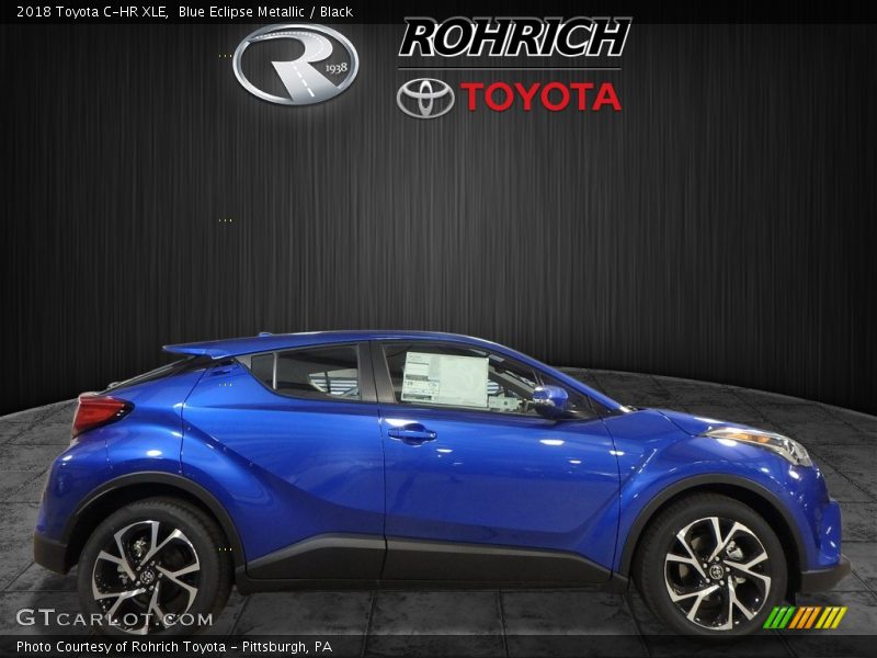 Blue Eclipse Metallic / Black 2018 Toyota C-HR XLE