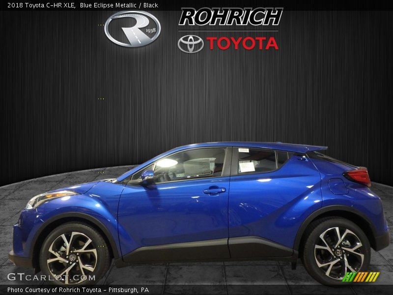 Blue Eclipse Metallic / Black 2018 Toyota C-HR XLE