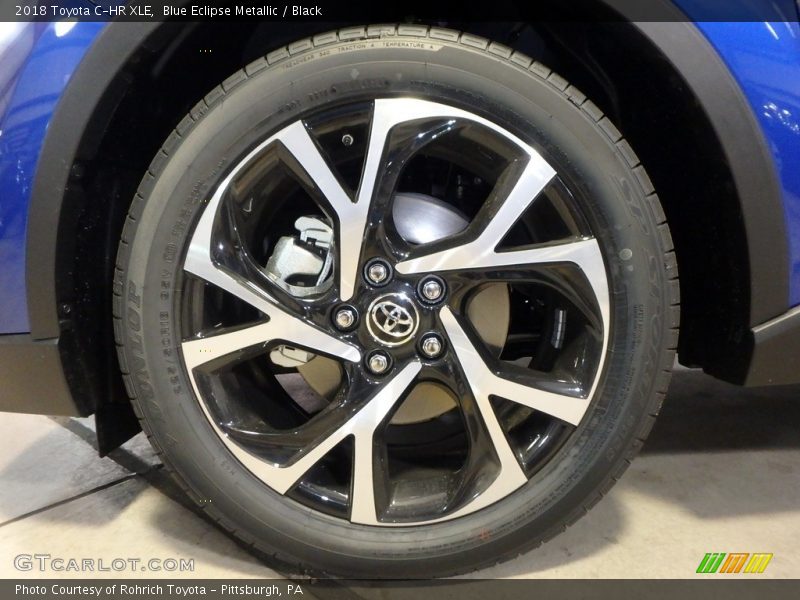 Blue Eclipse Metallic / Black 2018 Toyota C-HR XLE