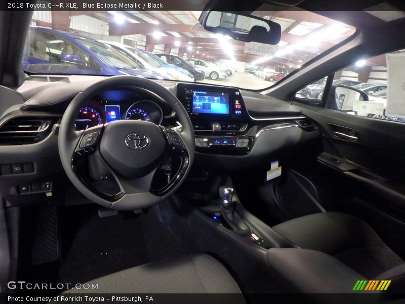 Blue Eclipse Metallic / Black 2018 Toyota C-HR XLE