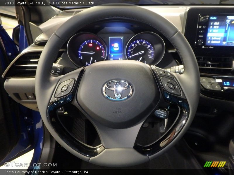 Blue Eclipse Metallic / Black 2018 Toyota C-HR XLE