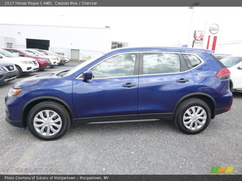 Caspian Blue / Charcoal 2017 Nissan Rogue S AWD