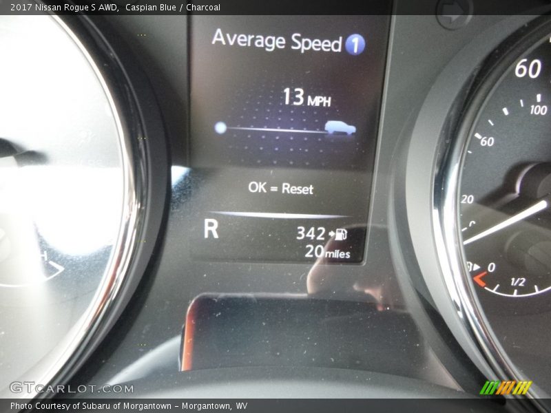 Caspian Blue / Charcoal 2017 Nissan Rogue S AWD