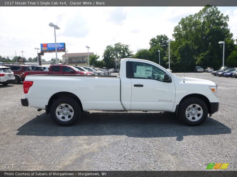 Glacier White / Black 2017 Nissan Titan S Single Cab 4x4
