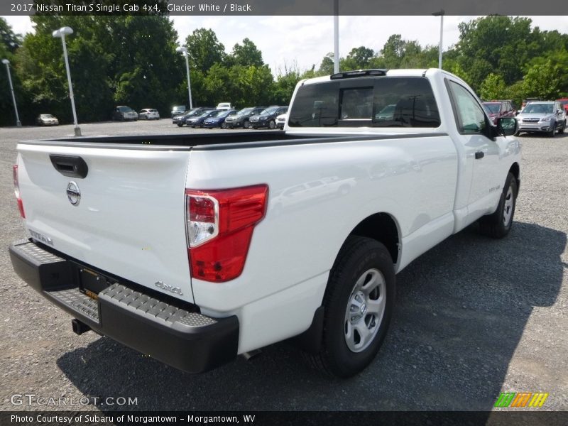 Glacier White / Black 2017 Nissan Titan S Single Cab 4x4