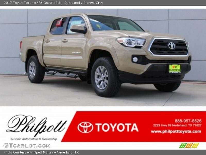 Quicksand / Cement Gray 2017 Toyota Tacoma SR5 Double Cab