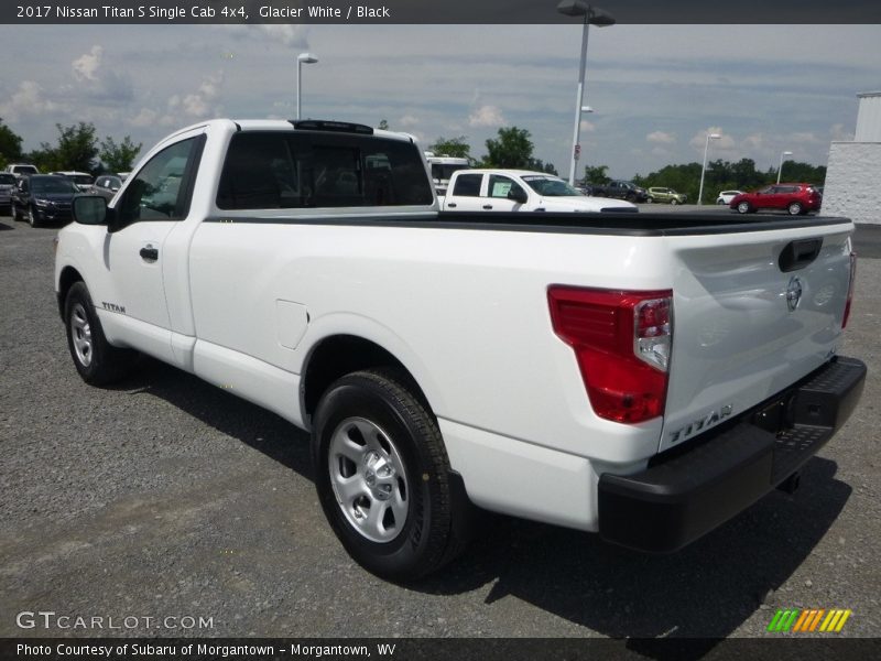 Glacier White / Black 2017 Nissan Titan S Single Cab 4x4