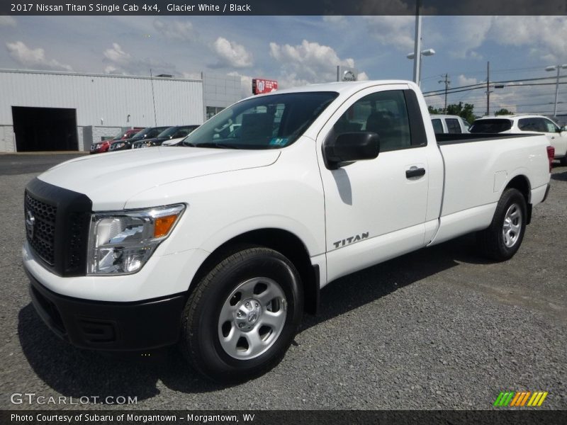Glacier White / Black 2017 Nissan Titan S Single Cab 4x4