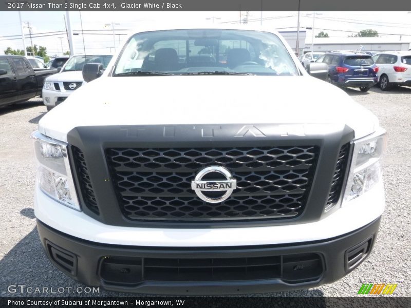 Glacier White / Black 2017 Nissan Titan S Single Cab 4x4