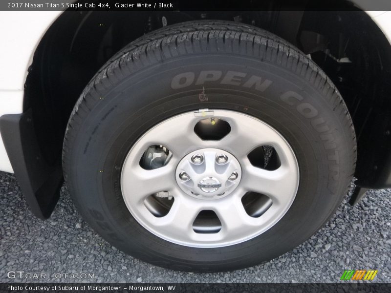 Glacier White / Black 2017 Nissan Titan S Single Cab 4x4
