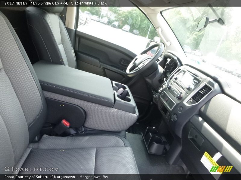 Glacier White / Black 2017 Nissan Titan S Single Cab 4x4